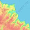 Le Palais topographic map, elevation, relief