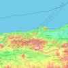 Tipaza topographic map, elevation, relief