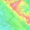 Pest megye topographic map, relief, elevation
