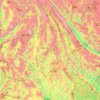 Pu'er City topographic map, elevation, relief
