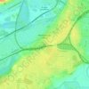 Montigny-lès-Metz topographic map, elevation, relief