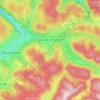 Xonrupt-Longemer topographic map, relief map, elevations map
