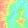 Pirapora topographic map, relief map, elevations map