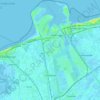 Lissewege topographic map, elevation, relief