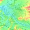 Reims topographic map, relief map, elevations map