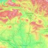 Río Arga topographic map, relief map, elevations map