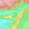 Assam topographic map, elevation, relief
