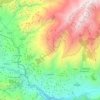Lanjarón topographic map, elevation, relief