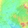 Cross River topographic map, elevation, relief