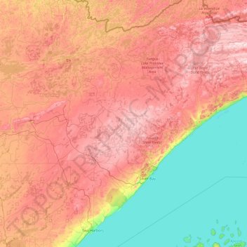 Lake County Topographic Maps Lake County Topographic Map, Elevation, Relief