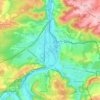 Givet topographic map, relief map, elevations map