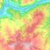 Toén topographic map, relief map, elevations map