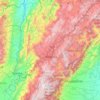 Cundinamarca topographic map, elevation, relief