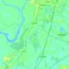 Damin Subdistrict topographic map, elevation, relief