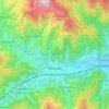 Munster topographic map, relief map, elevations map