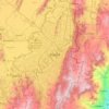 Bogota topographic map, elevation, relief