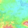 Coín topographic map, elevation, relief
