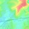 Hérange topographic map, elevation, relief