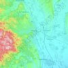 Miskolc topographic map, relief, elevation