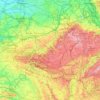 Wallonia topographic map, elevation, relief
