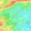 Courcelles topographic map, elevation, relief