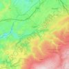 Eupen topographic map, elevation, relief