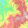 Jardín topographic map, elevation, relief