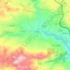 El Valle topographic map, elevation, relief