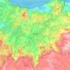 Carballo topographic map, relief map, elevations map