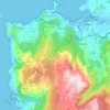 Baiona topographic map, relief map, elevations map