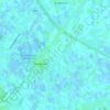 Damme topographic map, elevation, relief