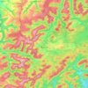 Bitche topographic map, elevation, relief