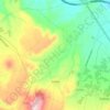 Galilea topographic map, relief map, elevations map