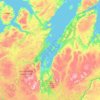 Porsanki topographic map, elevation, relief