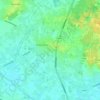 Knesselare topographic map, elevation, relief