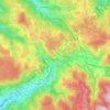 Le Tholy topographic map, relief map, elevations map