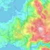Fene topographic map, relief map, elevations map