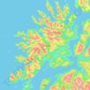 Senja topographic map, relief map, elevations map