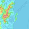 Garopaba topographic map, relief map, elevations map