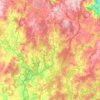 Ordes topographic map, relief map, elevations map