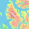 Axel Heiberg Island topographic map, elevation, relief