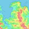 Oleiros topographic map, relief map, elevations map