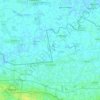 Sint-Laureins topographic map, elevation, relief