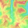 La Grandville topographic map, elevation, relief