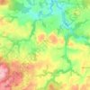 Plésidy topographic map, elevation, relief