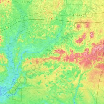 Washington County Topographic Map Washington County Topographic Map, Elevation, Relief