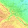 Maiduguri topographic map, elevation, relief