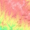 Oyo topographic map, elevation, relief