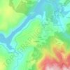 Lobios topographic map, relief map, elevations map