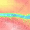 Pasqua Lake topographic map, elevation, relief